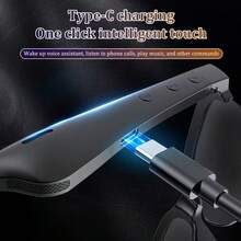 Kính thông minh tích hợp tai nghe HIFI không dây, loa kép, điều khiển cảm ứng, pin lithium sạc lại được, sạc USB Type-C, phù hợp cho nghe nhạc và gọi điện, tai nghe không dây | Kính hiện đại | Kết nối không dây, tai nghe không dây - Xem 3