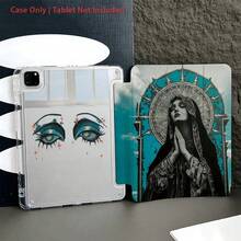 1pc Protective Folio Tablet Case With Pen Holder, Multi-Angle Stand, Compatible With IPad 10.9/10.2/ Air 5th Gen/Pro 11/10th/9.7/Air 2/7th/8th Gen/Air 4/5/ Air 13/11(M3 2025)/ 11(A16 2025) - Multicolor - View 8