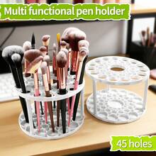 opeth 45-Hole Multi-Function Brush Holder & Organizer, Pencil & Pen Display Stand, Convenient Storage, Keeps Desk Tidy - White - View 4