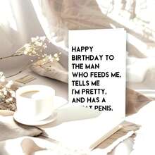 1Pc Funny Birthday Card Gift For Men Husband Boyfriend Him,Cheeky And Romantic Bday Card - View 8