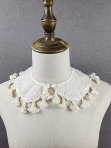 1pc Women's Multicolor Exquisite Embroidered Solid Color Bohemian Polyester Fashion Detachable Collar, Versatile For All Seasons,Festival,Travel - Multicolor - View 7