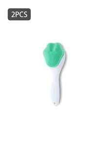 硅胶洁面刷，手动手持式洗脸刷和黑头去除器，柔软刷毛防水，护肤佳品，可爱猫爪长柄洗脸刷，面部按摩手动卸妆清洁毛孔黑头洁面刷，去角质美容刷，情人节女性礼物，可爱学生礼物，新年礼盒可选 - 彩色 - 查看 13