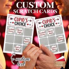 Thẻ cào Cupid's Choice tùy chỉnh, Thẻ cào hẹn hò cá nhân hóa, Trò chơi cào Ngày Valentine với văn bản tùy chỉnh, Thẻ cào cặp đôi lãng mạn, Giấy, In văn bản tùy chỉnh, Bền, Có phong bì, Dành cho các cặp đôi, Người yêu, Ngày Valentine, Kỷ niệm, Hẹn hò, Quà tặng Valentine, Quà tặng kỷ niệm, Trò chơi hẹn hò, Tiệc Valentine, Hoạt động hẹn hò, Ngày Valentine, Kỷ niệm, Sinh nhật - Mảnh duy nhất - Xem 11