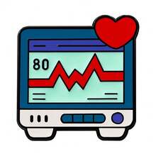 4pcs Men's New Medical Series Metal Badge, Cane, ECG Monitor, Syringe, Blood Pressure Gauge Cartoon Brooch, Daily Wear - Multicolor - View 4