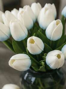 20 bông hoa tulip xanh nhân tạo, thích hợp trang trí ngày Valentine, nhà cửa, phòng ngủ, phòng khách, tiệc sinh nhật. - Màu xanh lam - Xem 7