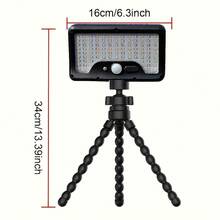 1/2pcs Solar Motion Sensor Light, Solar Camping Lamp, 92 LED 3 Modes Clip-On Solar Flood Light With USB Charging Safety Light, Flexible Octopus Tripod, Suitable For Yard And Camping - Multicolor - View 3