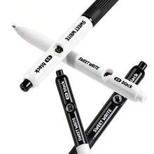Juego de bolígrafos neutros de alta calidad para jugar al escondite, bolígrafo giratorio con gato de fácil escritura con mecanismo giratorio - Bolígrafo neutro de escritura suave, tinta negra de secado rápido, agarre ergonómico - Adecuado para la escuela, la oficina, el diario (color aleatorio) - A - Ver 6