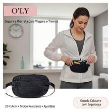 O'LY Compact Sports Fanny Pack | Waist Bag With Cell Phone And Document Compartments - Black - View 1