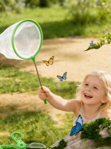 Children's Outdoor Adventure Set - Insect Catching Tool Kit (Includes Insect Observation Box, Magnifying Glass) This Is An Educational Toy That Helps Develop Hand-Eye Coordination, Suitable For 3-12 Years Old Boys And Girls As Birthday Gifts, Accessories In Random Colors - Green - View 4