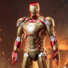 Marvel 漫威钢铁侠系列艺术雕像模型摆件可动人偶，手工制作，可作为礼物 - 彩色 - 查看 9