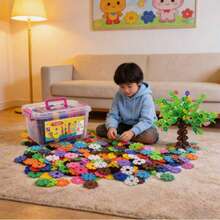 Creative Interlocking Disc Toy Set - A Set Of Interlocking Plastic Discs That Stimulate Children's Imagination And Creativity, An Educational STEM Toy Suitable For Boys And Girls, An Ideal Choice For Children's Birthday Parties And Holiday Gifts. - Multicolor - View 3