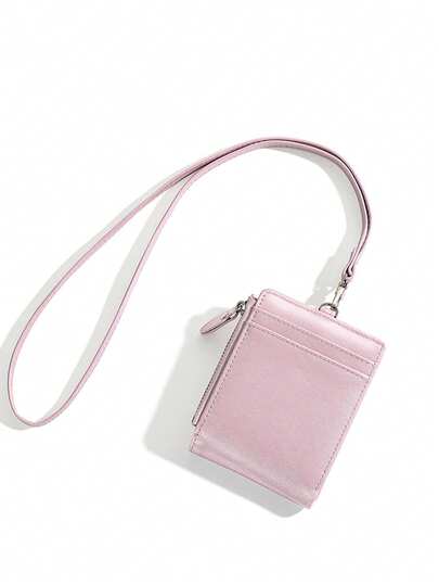 New Halter Wallet With Multiple Card Slots, Coin Pouch, Crossbody Bag, ID Holder, Leather Card Case