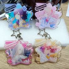 1pc Cute Cartoon Character Keychain With School Uniform Design, Durable Acrylic Pendant, Suitable For Women, Birthday/Holiday/Christmas Gift Accessory - Multicolor - View 9
