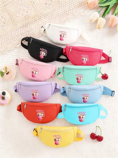 1 chiếc túi đeo hông cho bé gái với họa tiết Barista và Cappuccino dễ thương, túi đeo chéo vai, túi đeo ngực, thích hợp cho sử dụng hàng ngày, hoạt động ngoài trời, du lịch, leo núi, dễ mang theo, quà tặng lý tưởng.