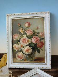 1个金色浮雕复古奢华长方形相框，适用于卧室、走廊、家居装饰、儿童房、桌面装饰、生日礼物、毕业礼物等。 - 彩色 - 查看 8