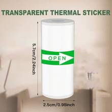 Self-Adhesive Thermal Paper, 57mm * 2.8m Mini Printer Papers Sticker Paper Thermal Printing Labels, Black On White, Compatible With D20, D21, S1 Mini Label Printers - View 5