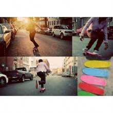 Stereo Vinyl Cruiser Plastic Complete Skateboard Green/Estéreo Crucero binal Completo Plastic Complete Skateboard Verde - NOTA verde fluorescente - Ver 7