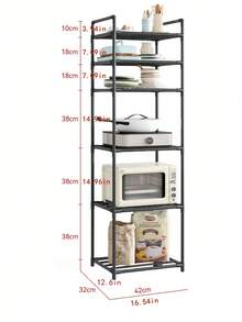 1 chiếc kệ đựng đồ bằng kim loại cải tiến, giá để đồ trong phòng tắm, kệ nhiều tầng độc lập dùng cho phòng tắm, nhà bếp, văn phòng, phòng khách, dễ lắp ráp, thích hợp làm quà tặng ngày lễ, phụ kiện phòng tắm, phụ kiện trang trí phòng tắm. - Nhiều màu - Xem 4