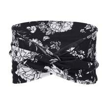 1pc Women's Bohemian Floral Print Criss-Cross Headband, Elastic & Comfortable, Suitable For Casual, Sportswear, Practical & Fashionable Hair Accessory For Women, Applicable For Beach, Bride And Other Occasions - Headband - View 4
