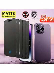 Yezodawee 5 buah Pelindung Layar Matte Anti-Intip, Kompatibel dengan iPhone 17 Pro Max/17 Air/16 Pro Max/16E/16 Plus/17 15 Pro Max/14/13/12/11/XR/X/XS/7/8, Perlindungan Layar Penting untuk Penggunaan Sehari-hari, Kantor, dan Rumah, Anti-Intip, Tahan Air, Tahan Guncangan, Anti-Jatuh, Anti-Gores - 5 buah - View 28