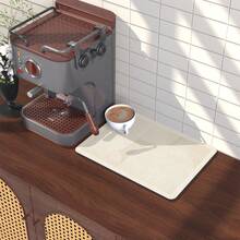 Coffee Machine Mat, Kitchen Countertop Draining Mat, Quick Dry, Heat Resistant, Non-Slip Rubber Bottom, Waterproof, Easy To Clean - Color - View 4