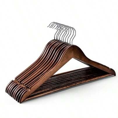 Stainless Steel Foldable Clothes Hanger , Integrated Into A Wardrobe, Featuring Seamless Underwear Hanger Clips, Multi-Layer Anti-Slip Design, And Extendable Function, Ideal For Dormitories