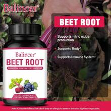 Beetroot Dietary Supplement - Vitamin C Supplement - Supports Immune Health - Nitric Oxide Generator - Contains Vitamin C, Niacin, Vitamin B6, B12, Calcium, Natural Beetroot Blend - 120 Capsules - 1 chai - Xem 4