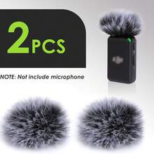 Microphone Windscreen Wind Muff Compatible With DJI MIC Wireless Lavalier Microphone,Furry Cover(2 Packs) - one-size - View 12