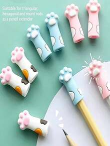 猫爪铅笔帽，铅笔延长器，铅笔芯保护器 - 彩色 - 查看 5