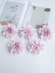 5/15/1000 buc capete de flori artificiale Gerbera Daisy mini, flori false pentru buchet DIY, materiale pentru coroane, accesorii pentru cutii de bomboane, corsaj, accesorii pentru capete, decor pentru tort de ziua de naștere, decor pentru casă, buchet de mireasă, decorațiuni de nuntă, interior, bucătărie, sufragerie, dormitor, Anul Nou, grădină exterioară - gri violet - Vizualizare 5