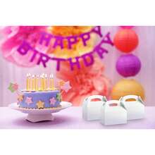 10pcs White Party Gift Boxes With Handles, Paper Gift Boxes Suitable For Weddings, Birthdays, Graduations, Baby Showers - White - View 7