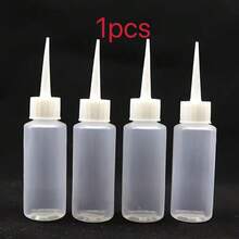 1/4/8/15pcs 50ml Plastic Squeeze Bottles - Leak-Proof, Hand Wash Only, Precise Dispensing Bottles, Suitable For Crafts, Painting And Kitchen Use - Clear - View 6