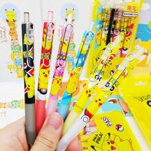 6支/12支装 - 卡通主题黑色签字笔/圆珠笔/走珠笔，学校和办公文具，学校/办公用品，书写文具，也适合作为生日礼物、返校礼物、派对礼品、节日礼物、毕业礼物 [款式随机发送] - 套裝 - 查看 4