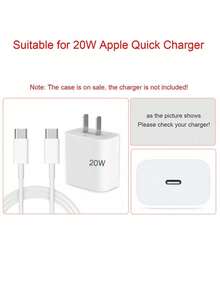 Set de 5 piezas, Estuche de carga de 20W compatible con 13/14/15/16 Pro Max/Plus, Estuche de carga transparente + Cable de datos anti-rotura, Utilizado para proteger el cable de datos - Multicolor - Ver 4