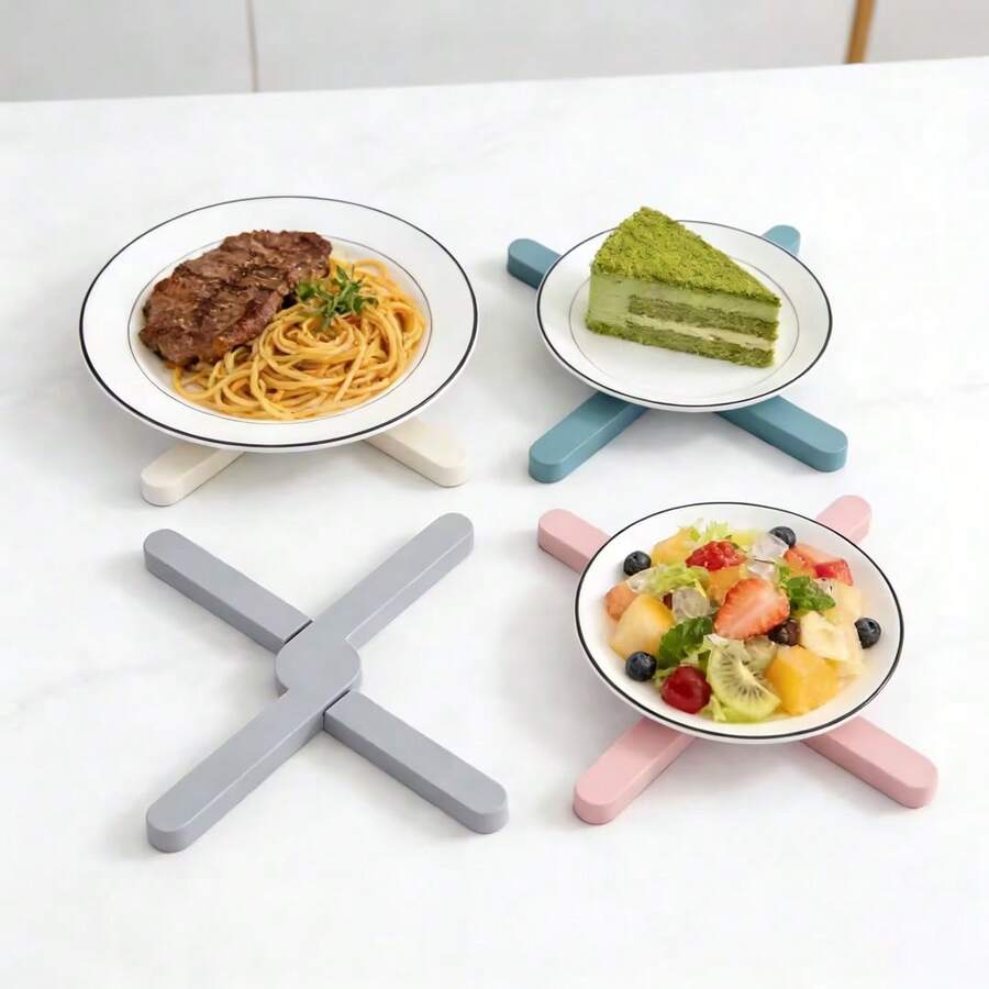 1 tấm lót cách nhiệt cá nhân hóa đơn giản và thời trang, thích hợp dùng để cách nhiệt cho bát đĩa nhà bếp. - Xem 1