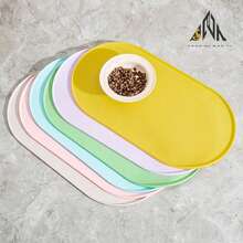 Tấm lót bát ăn cho mèo và chó, tấm lót bát ăn bằng silicon cho thú cưng (chó và mèo). - Nhiều màu - Xem 7