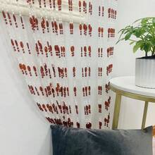 100cm X 200cm Acrylic Bead Curtain With Tassel Decor, Room Divider - Coffee Brown - View 8