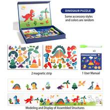 Children's Educational Cartoon Scenario Gift Box, Magnetic Sticker Puzzle, Creative Magnetic Puzzle Toy, Cognitive Thinking Training, Suitable For Easter Gifts, Parent-Child Interactive Toy - Multicolor - View 13