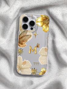 芙蓉花圖案透明手機殼，相容於 13/11/17/17pro/16/14/15/15pro/15 Plus/15 Promax/7plus/8plus/X/Xs Max/Xr/11pro/12pro/13pro/14pro/12mini/13mini/11promax/12promax/13promax/14promax/14plus/17pro Max/17Air/6/6s Plus/7/8/16Pro/16plus/16promax/Se2/17promax 與 Galaxy/A54/A14/A12/A13/A15/A32/A33/A24/A52S/S20/S21/S22/S23/S24/S23Plus/S24ultra/S25/A15/A33/A23 - 彩色 - 查看 2