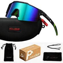 1 chiếc kính POLASUP Unisex thoáng khí, kiểu dáng đường phố, phong cách Bohemian, dự tiệc, punk, gọng oval phẳng cổ điển, kèm hộp đựng cứng, khăn lau, túi đựng và dây đeo, bộ quà tặng. - Nhiều màu - Xem 8