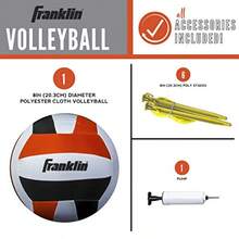 Franklin Sports - Juego de Red de Voleibol para Exteriores Playa y Patio Trasero Portátil Con Bastones - Set Completo Con Red y Pelota Incluida - Talla única - Ver 2