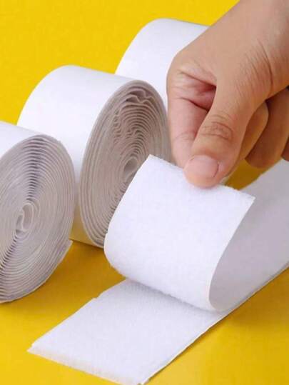 Băng dính gai móc và vòng, băng dính hai mặt tự dính chịu lực cao có lớp đệm, băng dính hai mặt móc và vòng thích hợp cho may vá, bàn đạp, lắp đặt hoặc treo đồ vật, băng dính tự dính bằng nylon dùng cho gia đình, văn phòng, trường học và DIY