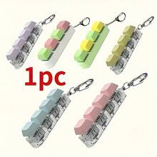 Móc khóa hình nắp bàn phím thanh lịch, sang trọng | Chất liệu PVC/Acrylic/Kim loại với điểm nhấn - Thích hợp cho túi xách, ba lô, chìa khóa - Dùng hàng ngày hoặc làm quà tặng - Nhiều màu - Xem 3