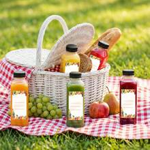 Tomnk 12/36/42/56/128pcs 16oz Plastic Juice Bottles With Caps, Reusable Juicing Bottles, Clear Empty Containers For Drinks, Smoothies And Other Beverages, For Back-To-School Season, Picnics, And Outdoor Activities - 無色 - 查看 9