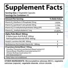 Sciatic Nerve Formula Capsules - Vitamin Supplement - Contains Vitamins B2, B6, B9, B12, R-α-Lipoic Acid, Palmitoyl Ethanolamine, B Vitamins, Acetyl-L-Carnitine, Etc. - 120 Capsules - 1 chai - Xem 2