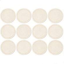 Nordic Ins Style Woven Placemat, Heat Resistant Silica Gel Waterproof Anti-Slip Quick Drying Tabletop Mat - Beige - View 8