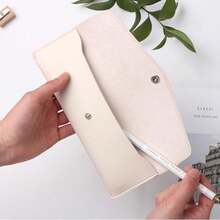 Hộp bút học sinh bằng da PU bán chạy xuyên biên giới, hộp bút đa năng có ngăn đựng thẻ dung tích lớn, vật dụng cần thiết cho năm học mới. - Mảnh duy nhất - Xem 6