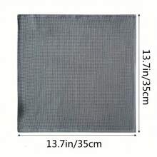 3/6pcs Super Absorbent Waffle Weave Kitchen Towels - Thick Soft Pure Cotton Cleaning Drying Cloths - Modern Square Design - 35*35cm - View 4