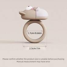 1pc New Creative Cute Cartoon Door Knob Protector, Anti-Collision Pad, Bedroom Door Back Collision Pad, Window Handle Anti-Collision, Door Back Cushion, Wall Protection - Multicolor - View 3