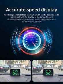 Digital Speedometer (MPH) For Cars, Golf Carts Universal HUD Head-Up Display Speed Meter With Large LED Font, Plug And Play, Suitable For Sedans, Trucks, SUVs And All Vehicles - A - View 6